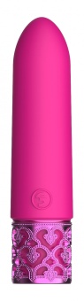 Розовая перезаряжаемая вибропуля Imperial - 10 см.