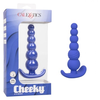 Анальная цепочка для ношения из 6 шариков Cheeky X-6 Beads синяя 12,75 см