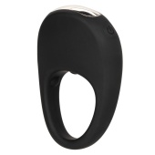Черное эрекционное виброкольцо Silicone Rechargeable Pleasure Ring