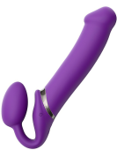 Безремневой страпон с вибрацией и пультом управления Strap-on-me size XL фиолетовый