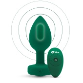 Вибропробка b-Vibe Vibrating Jewel Plug с кристаллом и пультом зеленая Вибропробка b-Vibe Vibrating Jewel Plug с кристаллом и пультом зеленая