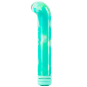 Зеленый компактный вибратор из стекла Magic Cane - 12 см.