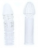 Комплект из 2 прозрачных насадок на пенис PENIS EXTENDER PACK