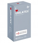 Рельефные точечные презервативы Unilatex Dotted - 12 шт