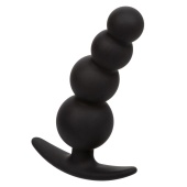Черная анальная ёлочка для ношения Beaded Plug - 9 см.