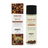 Массажное масло Exsens Tiger Eye Macadamia с тигровым глазом и макадамией - 100 мл