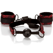 Кляп с наручниками Scandal Breathable Ball Gag With Cuffs