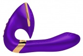 Вибратор с клиторальным кончиком Shunga SOYO фиолетовый - 17 см