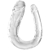Двухсторонний фаллоимитатор King Cock Clear Double Trouble Large прозрачный