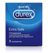Утолщенные презервативы Durex Extra Safe 3 шт