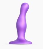 Изогнутый фаллоимитатор Strap-On-Me Dildo Plug Curvy размер S 12,5 см фиолетовый