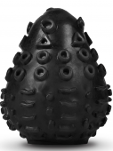Компактный мастурбатор яйцо с рельефом Gvibe Gegg черный