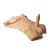 Телесный мужской торс с фаллоимитатором SILEXD Apollo L 7