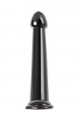 Черный нереалистичный фаллоимитатор Jelly Dildo L - 20 см.