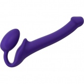Безремневой гибкий страпон Bendable Strap-on-me S 24 см фиолетовый