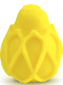 Компактный мастурбатор яйцо с рельефом Gvibe Gegg желтый
