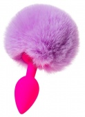 Анальная пробка с хвостом ToDo Sweet bunny розово-фиолетовая