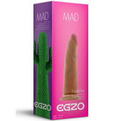 Телесный фаллоимитатор без мошонки Mad Cactus - 17,5 см.