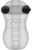 Мини-мастурбатор с вибропулей Vibrating Helping Head Pro прозрачный
