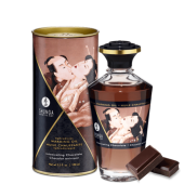 Съедобное согревающее масло Shunga с ароматом шоколада - 100 мл