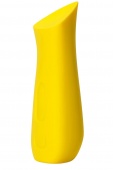 Желтый вибростимулятор Kip со скошенным кончиком