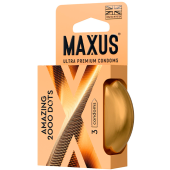 Точечные презервативы Maxus 2000 Amazing Dots 3 шт с кейсом