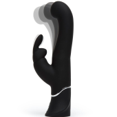 Вибратор с функцией колебания Happy Rabbit G-Spot Stroker чёрный  24,2 см