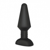 Большая вибропробка с ротацией b-Vibe Rimming Plug XL чёрная- 16 см
