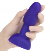 Анальная вибропробка с ротацией b-Vibe Rimming Petite фиолетовая - 12,4 см
