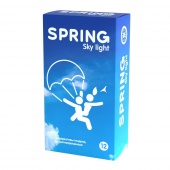 Тонкие презервативы Spring Sky Light - 12 шт