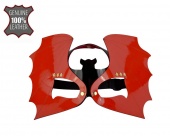 Красно-черная лаковая маска  Летучая мышь 