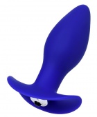 Анальная вибропробка ToDo Fancy синяя - 10,7 см
