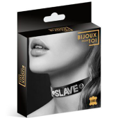 Чокер Bijoux Pour Toi с надписью Slave чёрный