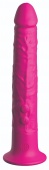 Ярко-розовый реалистичный вибратор с присоской Classix Wall Banger 2.0