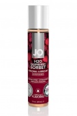 Съедобный лубрикант System JO Flavored Raspberry Sorbet с ароматом малинового щербета - 30 мл