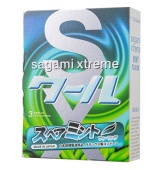 Презервативы ультратонкие Sagami Xtreme Mint со ароматом мяты 3 шт