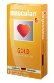 Презервативы Masculan Ultra 5 Gold с ароматом ванили - 10 шт