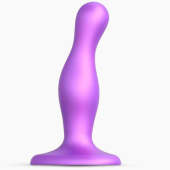 Изогнутый фаллоимитатор Strap-On-Me Dildo Plug Curvy размер S 12,5 см фиолетовый