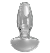 Стеклянная пробка с тоннелем Beginner's Anal Gaper средняя