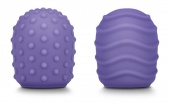 Рельефные силиконовые насадки для Le Wand Petite фиолетовые