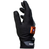 Правая массажная перчатка с вибрацией Fuzu Vibrating Massage Glove M чёрная