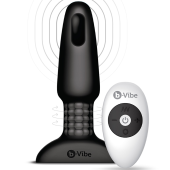 Анальная вибропробка с ротацией b-Vibe Rimming чёрная