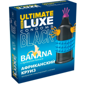 Презерватив Luxe Ultimate Black Африканский Круиз с ароматом банана 1 шт