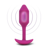 Утяжелённая анальная вибропробка b-Vibe Vibrating Snug Plug 2 малая розовая Утяжелённая анальная вибропробка b-Vibe Vibrating Snug Plug 2 малая розовая