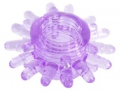 Фиолетовое Эрекционное кольцо Toyfa Love Ring с усиками