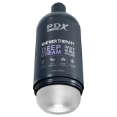 Мастурбатор в бутылке геля Shower Therapy Deep Cream Frosted прозрачный