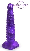 Фантазийный фаллоимитатор с пупырышками 25 см фиолетовая
