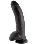 Фаллоимитатор на присоске с мошонкой King Cock with Balls 23 см черный