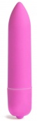 Розовая вибропуля X-Basic Long Bullet-10 speeds - 9 см.