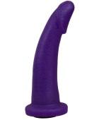 Гладкая изогнутая насадка-плаг 14,7 см фиолетовая